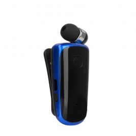 Ακουστικό K39 Wireless Bluetooth Headset Chip In-Ear Vibrating Alert Wear Clip Hands Free Earphone-Blue