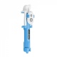 Combo selfie stick with tripod and remote control bluetooth-blue