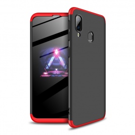 Θήκη Samsung Galaxy A40 360 Full Body Protection Front and Back Case Black-red