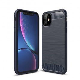 Θήκη iPhone 11 6.1" Carbon Fiber Brushed Case-dark blue