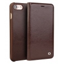 Θήκη iphone SE 2020/2022/7/8 4.7'' genuine Leather QIALINO Classic Wallet Case-Brown
