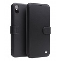 Θήκη iphone XS Max QIALINO Leather Magnetic Clasp Flip Case-black