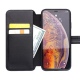 Θήκη iphone X/XS Leather Magnetic Clasp Flip Case-black