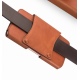 Θήκη QIALINO Universal Magnetic Leather Belt Phone Holster up to 6" Brown