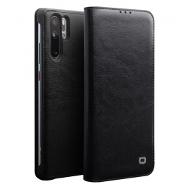 Θήκη Huawei P30 Pro genuine QIALINO Classic Leather Wallet Case-Black