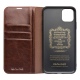 Θήκη iphone 11 6.1" genuine Leather QIALINO Classic Wallet Case-Brown