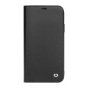 iphone 11 Pro 5.8" genuine Leather QIALINO Business Classic Wallet Case-Black