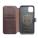 Θήκη iphone 11 Pro Max 6.5" Leather Magnetic Clasp Flip Case-dark brown