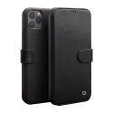 Θήκη iphone 11 Pro Max QIALNO Leather Magnetic Clasp Flip Case-black