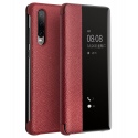 Θήκη Huawei P30 Cross & Chic Pattern Leather QIALINO Window View Flip Case-scarlet red