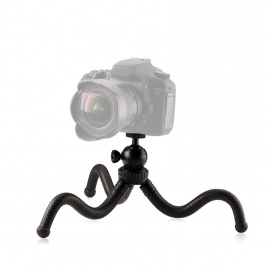 Stable Adjustable Tripod Holder for Action Cameras-black