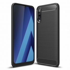 Θήκη Samsung Galaxy A50 TPU Back Case with Carbon Fiber-Black