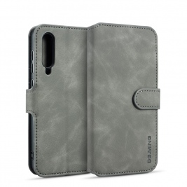 Θήκη Samsung Galaxy A70 DG.MING Retro Style Wallet Leather Case-Grey