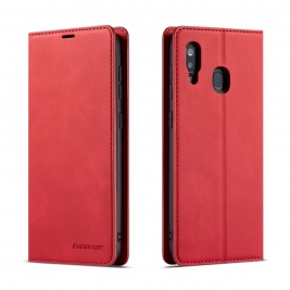 Θήκη Samsung Galaxy A40 FORWENW Wallet leather stand Case-red