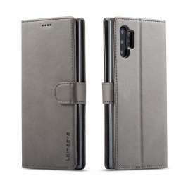 Θήκη Samsung Galaxy Note 10 Plus/Note 10 Pro LC.IMEEKE Wallet Leather Stand-grey