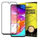Tempered Glass Samsung galaxy A70 Wozinsky Full Coveraged with Soft Frame-Black