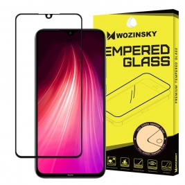 Tempered Glass Xiaomi Redmi Note 8 Wozinsky Full Coveraged with Soft Frame-Black