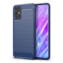 Θήκη Samsung Galaxy S20 Ultra TPU Back Case with Carbon Fiber-blue
