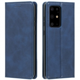 Θήκη Samsung Galaxy S20 Ultra Magnetic Adsorption Stand leather case-Blue