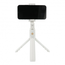 Combo selfie stick with tripod and remote control bluetooth K07-white