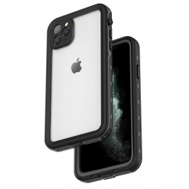 Θήκη αδιάβροχη iPhone 11Pro Max 6.5" Waterproof Covering Clear Back case Redpepper-Black