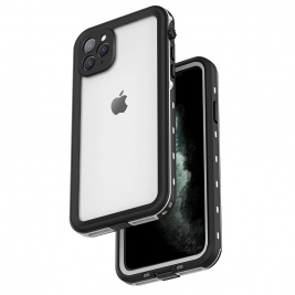Θήκη αδιάβροχη iPhone 11Pro Max 6.5" Waterproof Covering Clear Back case Redpepper-White/Black