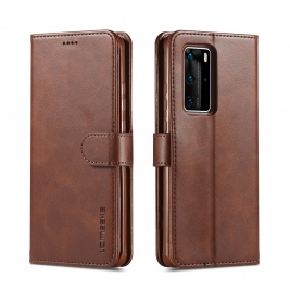 Θήκη Huawei P40 Pro LC.IMEEKE Wallet leather stand Case-coffee