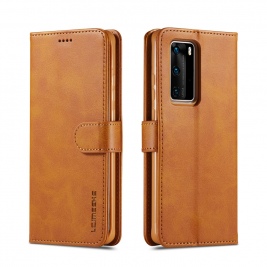Θήκη Huawei P40 Pro LC.IMEEKE Wallet leather stand Case-brown