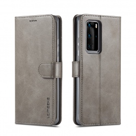 Θήκη Huawei P40 Pro LC.IMEEKE Wallet leather stand Case-grey
