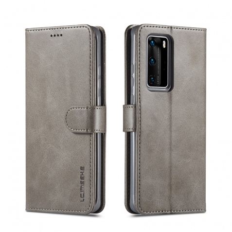 Θήκη Huawei P40 LC.IMEEKE Wallet leather stand Case-grey