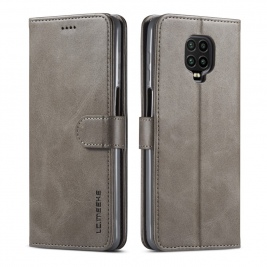 Θήκη Xiaomi Redmi Note 9S/9 Pro/9 Pro Max LC.IMEEKE Wallet Leather Stand-Grey