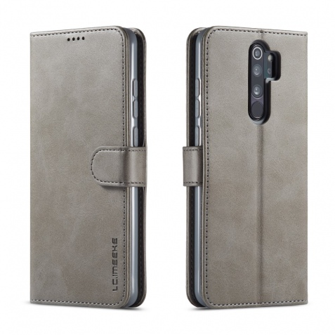 Θήκη Xiaomi Redmi 9 LC.IMEEKE Wallet Leather Stand-grey