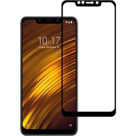 RURIHAI Tempered Glass Full Cover for Xiaomi Pocophone F1-black