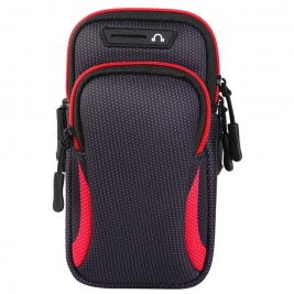 Θήκη Universal Running Sports Armband Bag 190x90mm-black/red
