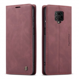 Θήκη Xiaomi Redmi Note 9S/9 Pro/9 Pro Max CASEME 013 Series Auto-absorbed Leather Wallet-wine red