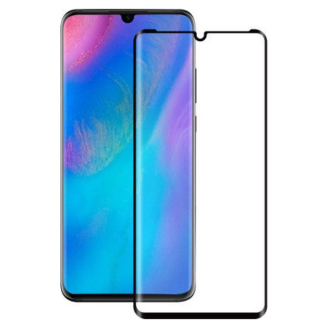 Tempered Glass Full Cover for Huawei P30 Pro-Black
