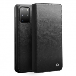 Θήκη Samsung Galaxy S20 Plus genuine QIALINO Classic Leather Wallet Case-Black