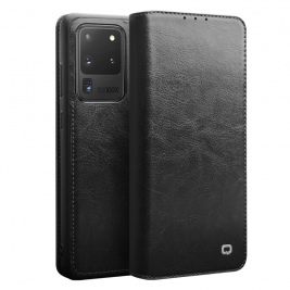 Θήκη Samsung Galaxy S20 Ultra genuine QIALINO Classic Leather Wallet Case-Black