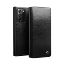 Θήκη Samsung Galaxy Note 20 genuine QIALINO Classic Leather Wallet Case-Black