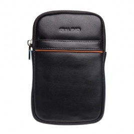 Θήκη Universal up to 6.5" genuine QIALINO Leather phone bag-black