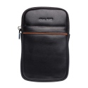 Θήκη Universal 17x10 cm up to 6.5'' genuine QIALINO Leather middle size phone bag-black