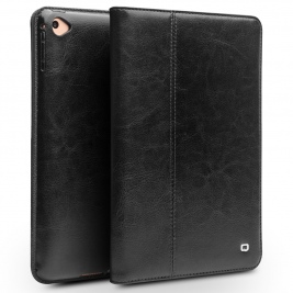 Θήκη for iPad Mini 5 genuine Leather QIALINO Folding Stand and Auto Sleep Wake up Smart Features -Black