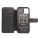 Θήκη iphone 12 mini 5.4" QIALINO Leather Magnetic Clasp Flip Case-black