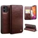 Θήκη iphone 12 mini genuine Leather QIALINO Classic Wallet Case-Brown