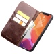 Θήκη iphone 12 mini 5.4" genuine Leather QIALINO Classic Wallet Case-Brown