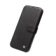 Θήκη iPhone 12 Pro Max 6.7" QIALINO Leather Magnetic Clasp Flip Case-black