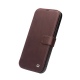 Θήκη iPhone 12 Pro Max 6.7" QIALINO Leather Magnetic Clasp Flip Case-dark brown