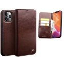 Θήκη iPhone 12 Pro Max 6.7'' genuine Leather QIALINO Classic Wallet Case-Brown