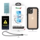 Θήκη αδιάβροχη iPhone 12 Pro 6.1" Waterproof Covering Clear Back case Redpepper-Black