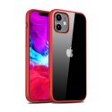 Θήκη iPhone 12 mini IPAKY Clear PC Back TPU Edges Combo Case-red